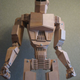 Illustration for article titled A life-sized Cylon made out of wood